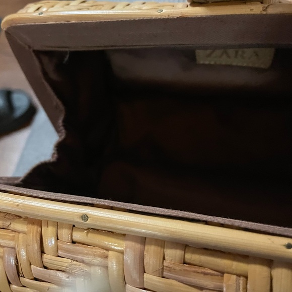 Zara cylinder wicker bag - Picture 3 of 3